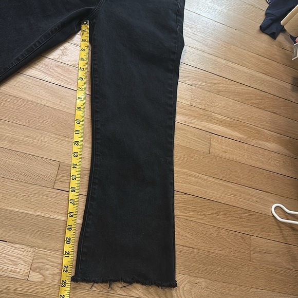 J BRAND Julia High Rise Flare Jeans in Black - Picture 3 of 9